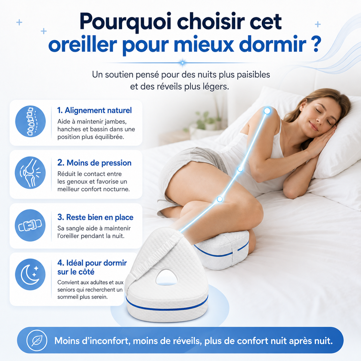 SOMELYA™ - Coussin ergonomique pour les jambes