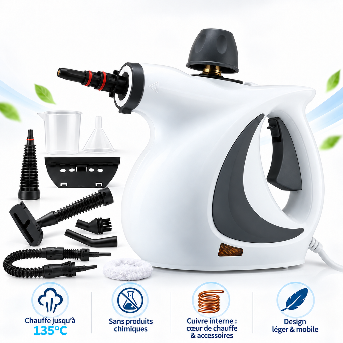 VAPELYO™ - Nettoyeur vapeur multi-surfaces
